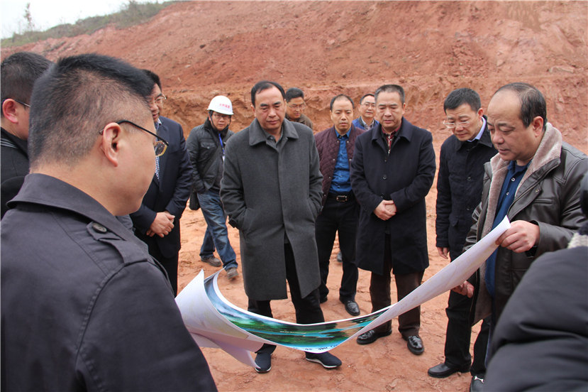 市委副書記、市長趙輝視察華強(qiáng)溝水庫工程建設(shè)