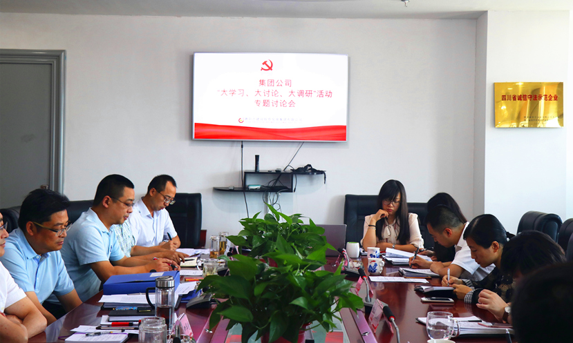 集團(tuán)公司黨委組織召開“大學(xué)習(xí)、大討論、大調(diào)研”專題討論會