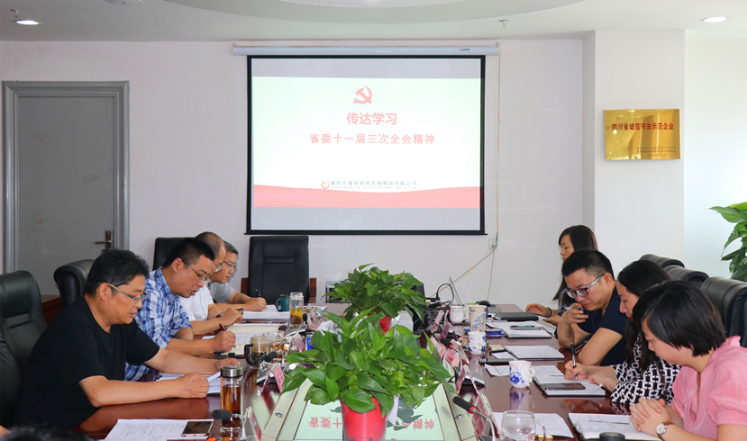 集團(tuán)公司黨委書記、董事長姜俊宣講省委十一屆三次全會(huì)精神