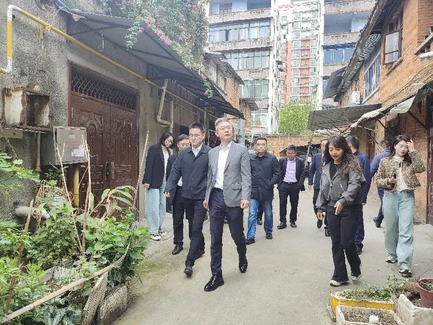 德陽市委常委、組織部部長周鴻調(diào)研督導紅雨村七組城市更新項目推進工作